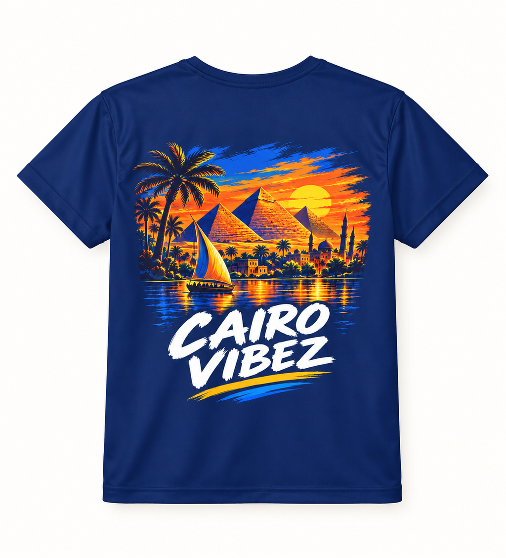 Cairo Vibez Kids Jersey | Egyptian Pyramids Palm Trees Sunset