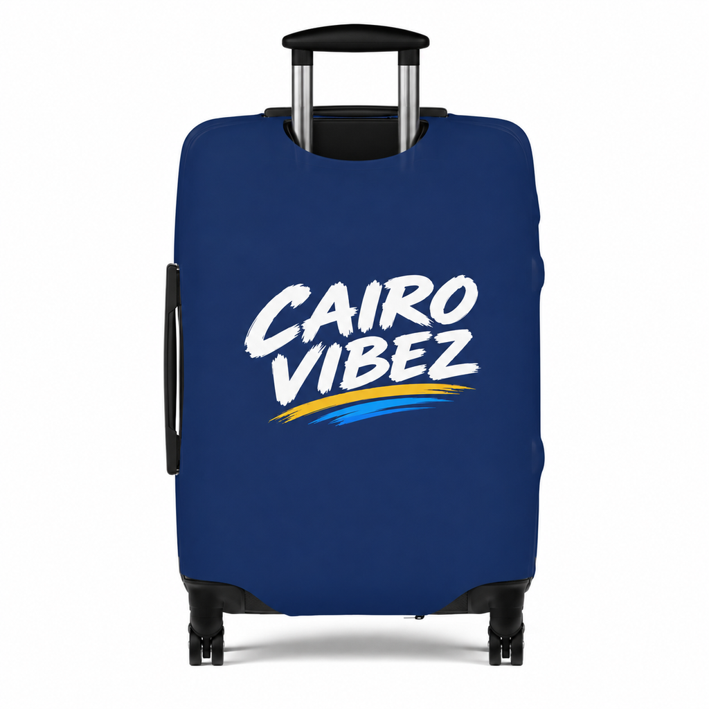 Cairo Vibez Luggage Cover | Egypt Pyramids Sunset Travel Accessory
