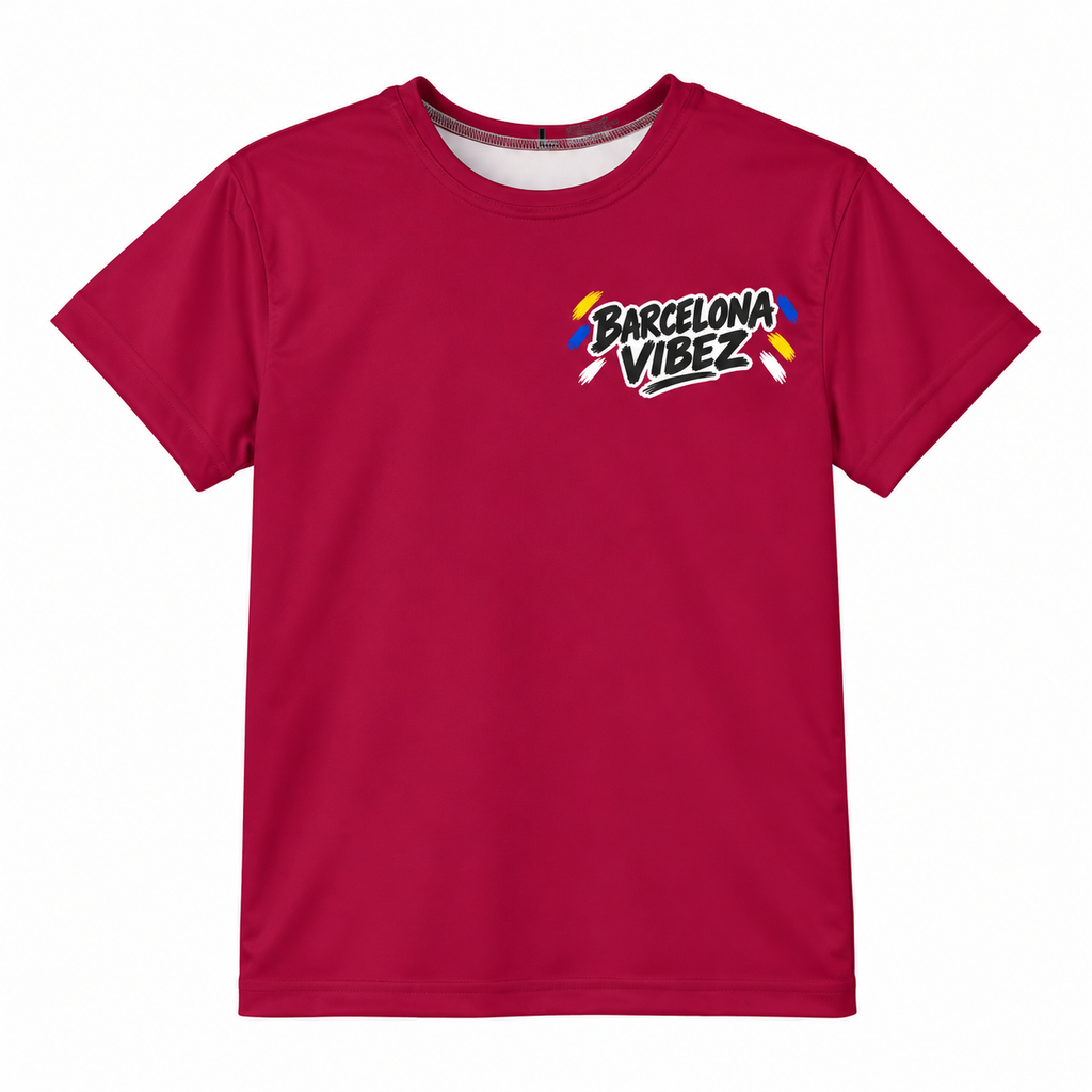 Barcelona Vibez Frog Graphic Kids Jersey | Barcelona beach skate art