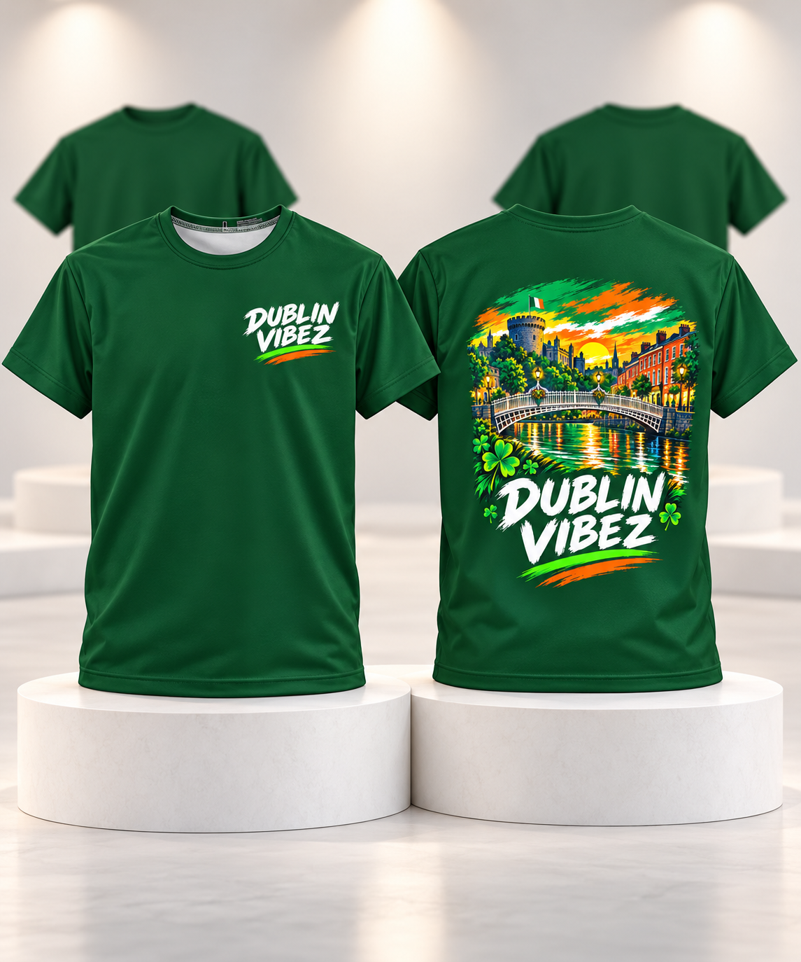 Dublin Vibez Kids Jersey | Ireland St. Patrick's Day Shamrock Tee