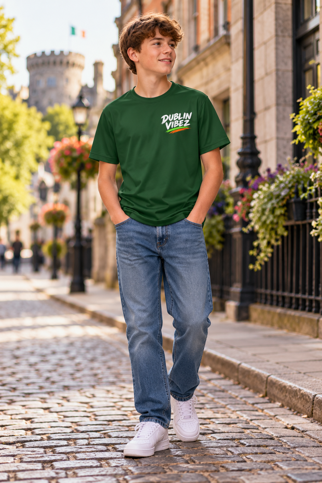 Dublin Vibez Kids Jersey | Ireland St. Patrick's Day Shamrock Tee