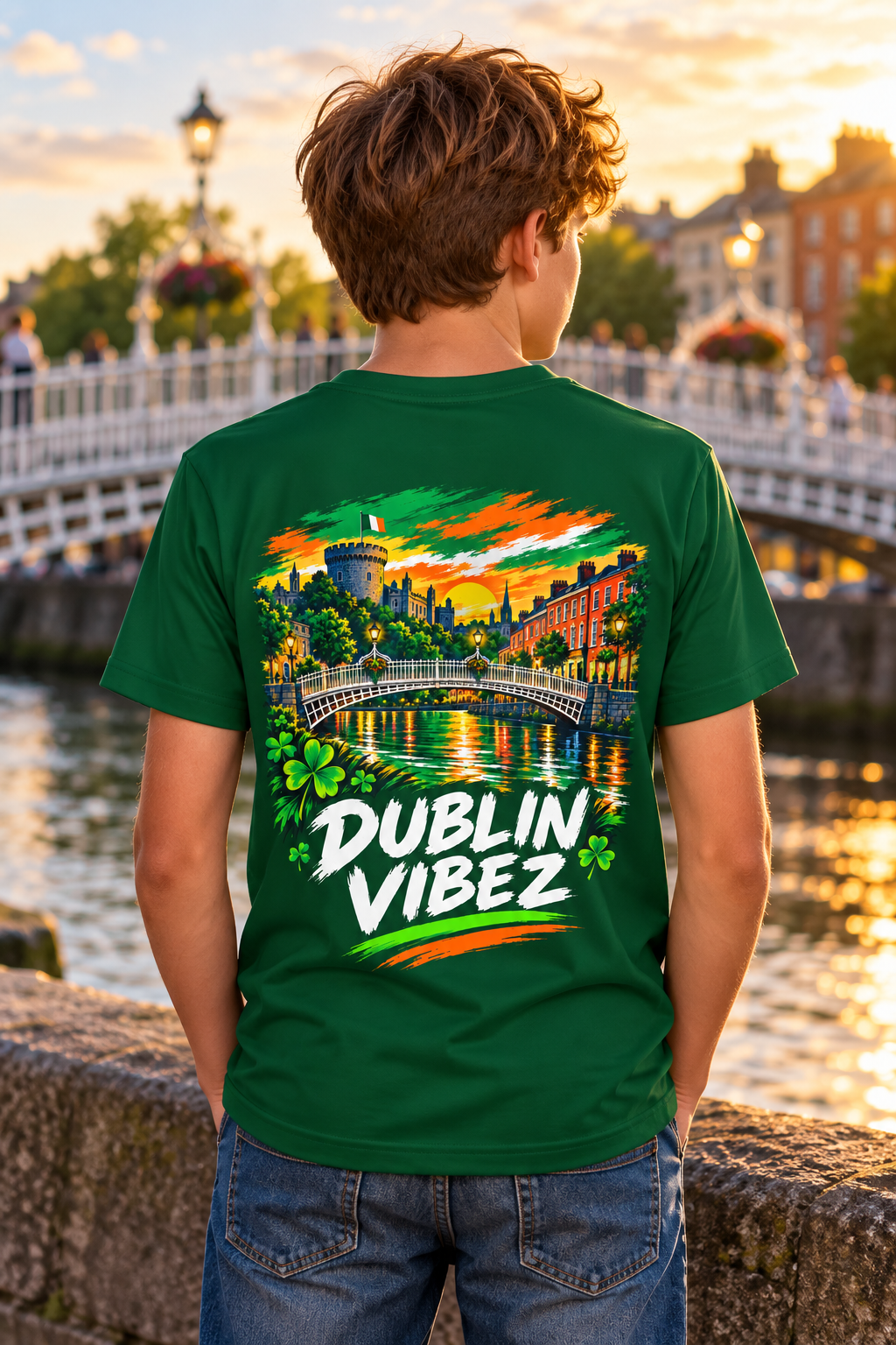 Dublin Vibez Kids Jersey | Ireland St. Patrick's Day Shamrock Tee