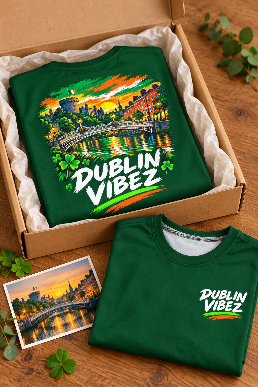 Dublin Vibez Kids Jersey | Ireland St. Patrick's Day Shamrock Tee