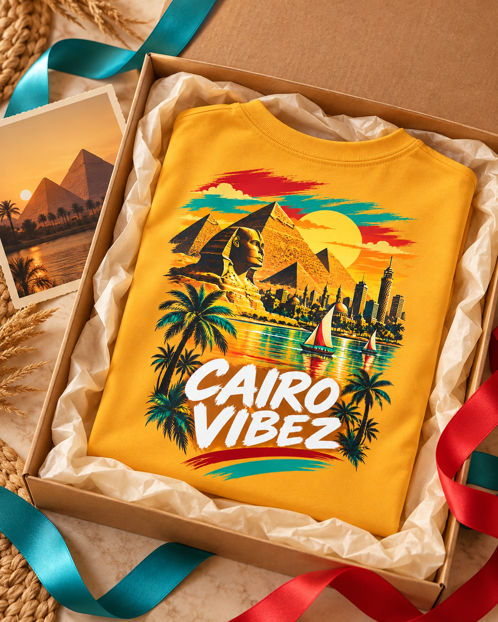 Cairo Vibez Kids Jersey | Egypt Pyramids Sphinx Tropical Graphic
