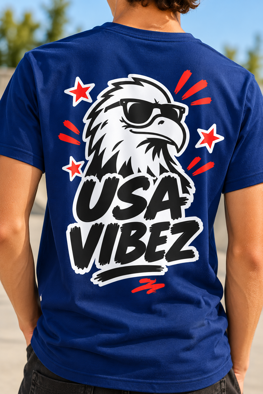 USA Vibez Eagle Kids Jersey | Patriotic Sports Shirt