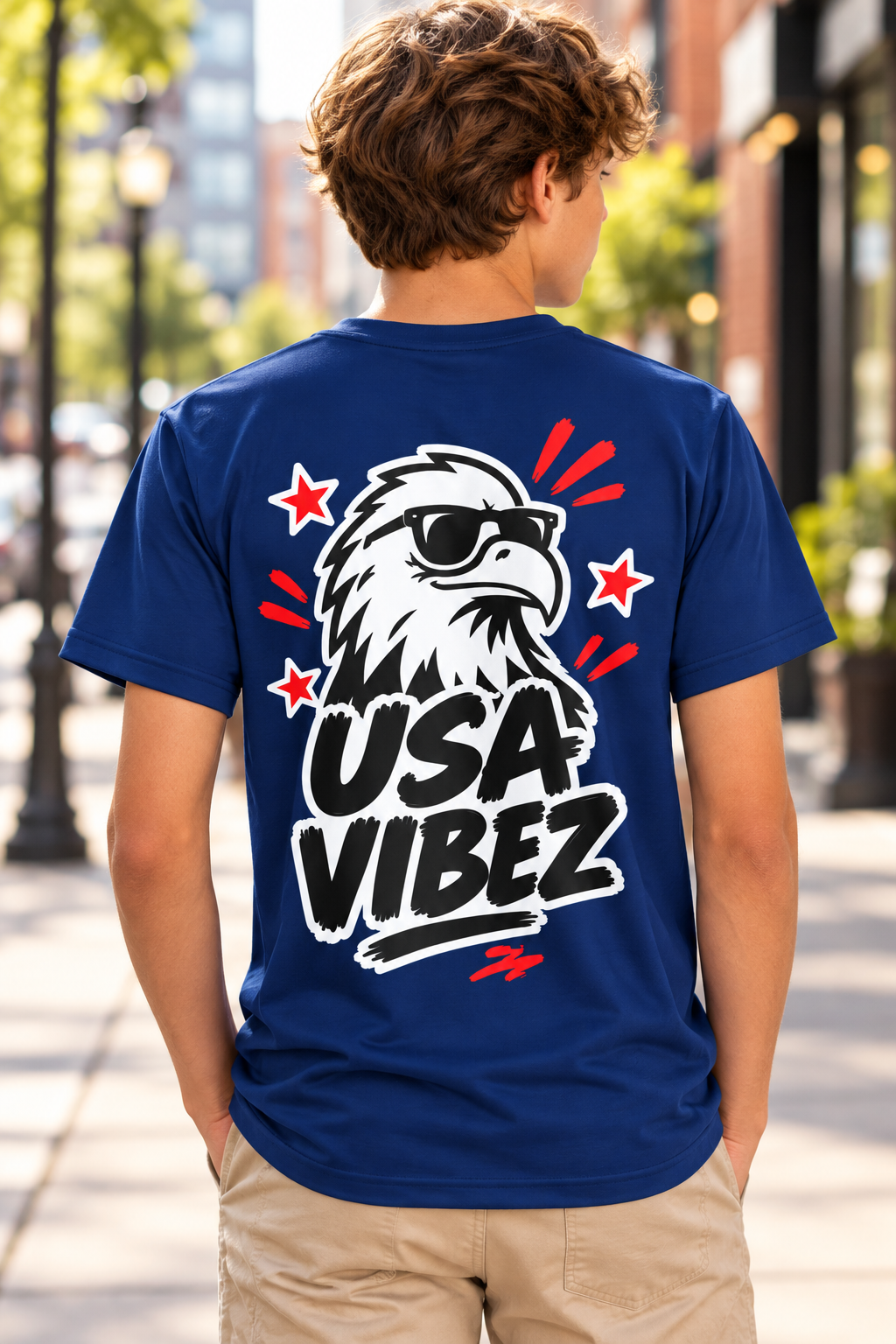 USA Vibez Eagle Kids Jersey | Patriotic Sports Shirt