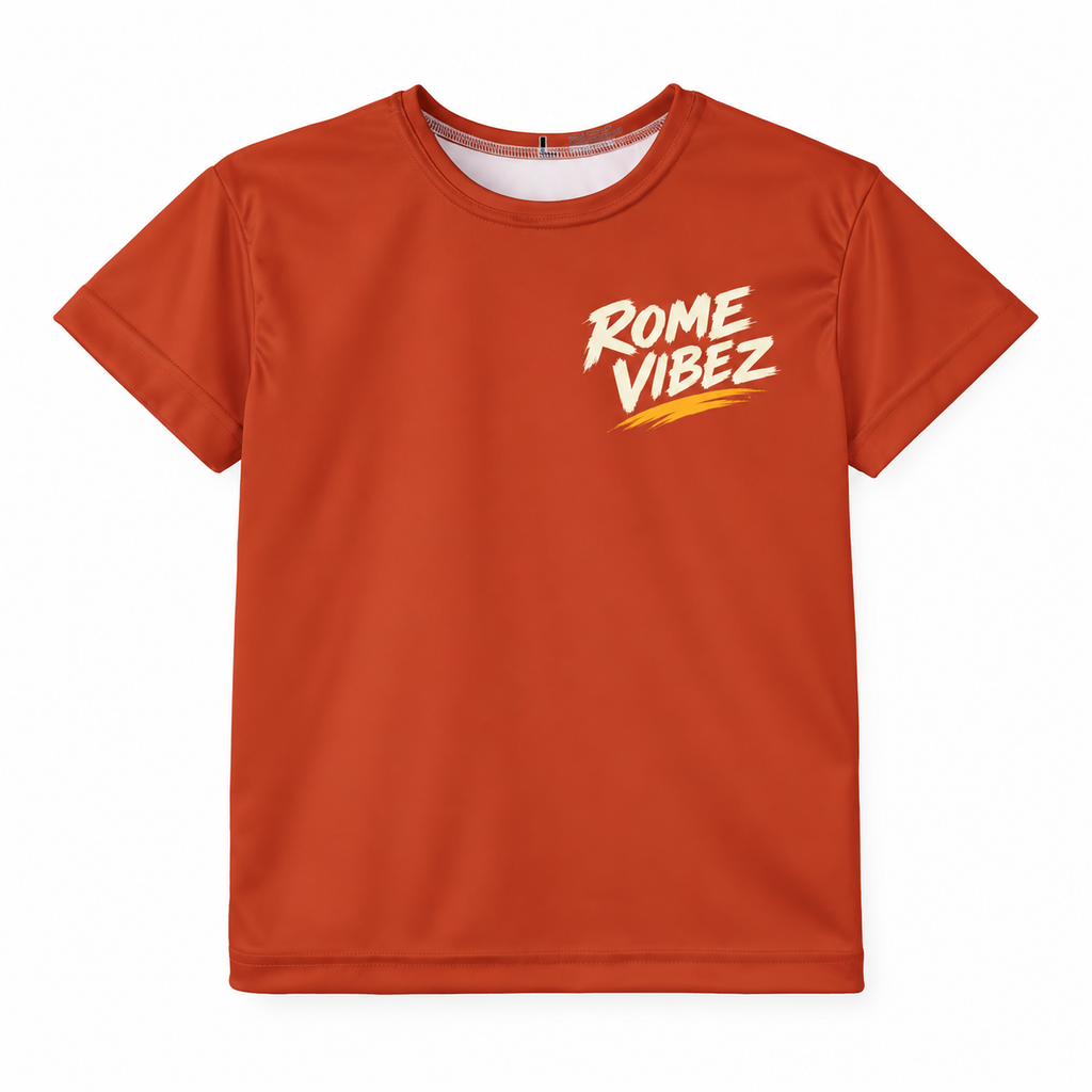 Rome Vibez Kids Jersey | Colosseum Graphic Tee, Italy Travel Shirt