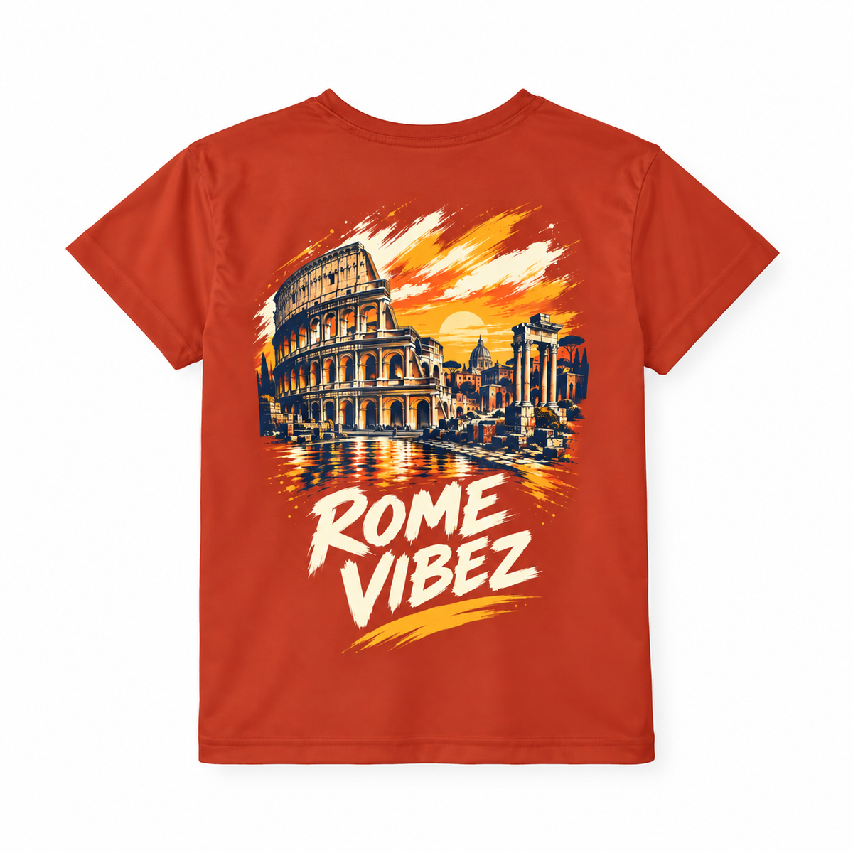 Rome Vibez Kids Jersey | Colosseum Graphic Tee, Italy Travel Shirt