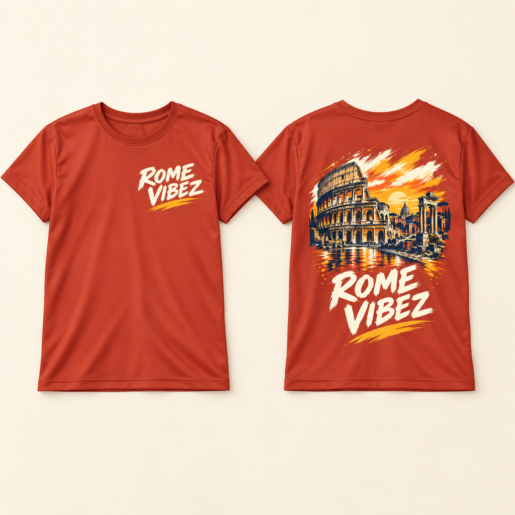 Rome Vibez Kids Jersey | Colosseum Graphic Tee, Italy Travel Shirt