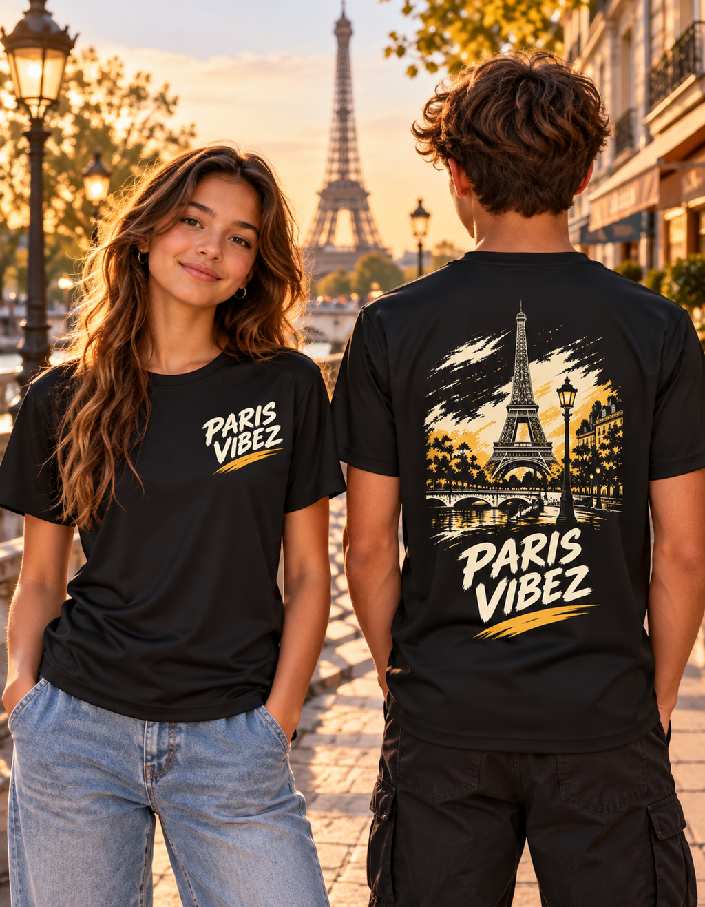 Paris Vibez Kids Jersey | Eiffel Tower Graphic