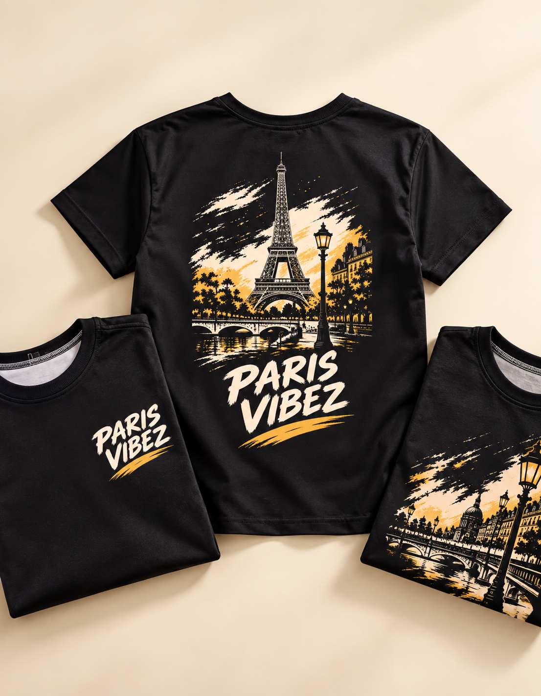 Paris Vibez Kids Jersey | Eiffel Tower Graphic