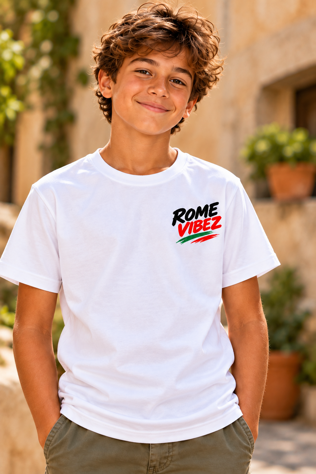 Rome Vibez Kids Jersey | Colosseum Italy skyline, Italian flag colors