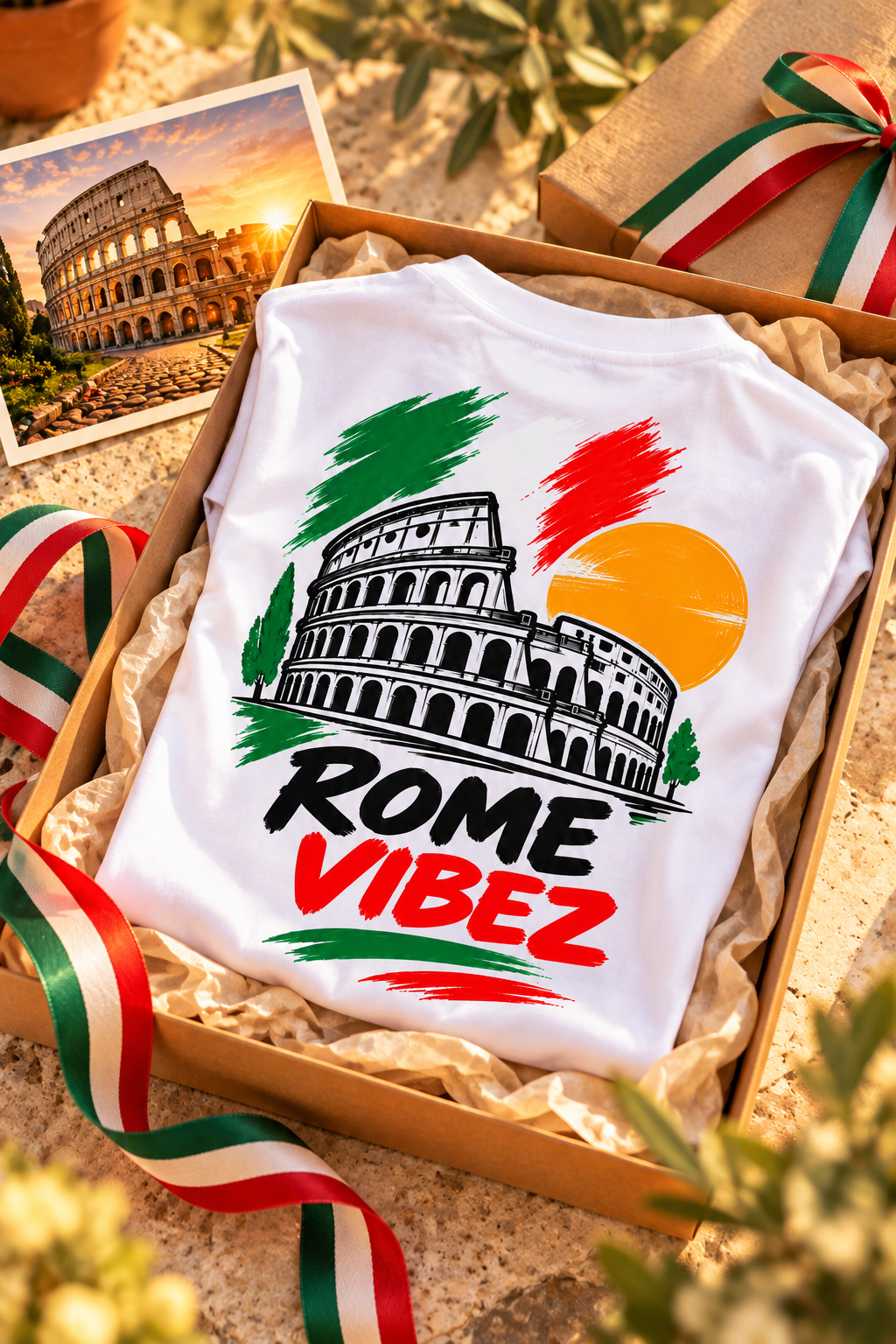Rome Vibez Kids Jersey | Colosseum Italy skyline, Italian flag colors