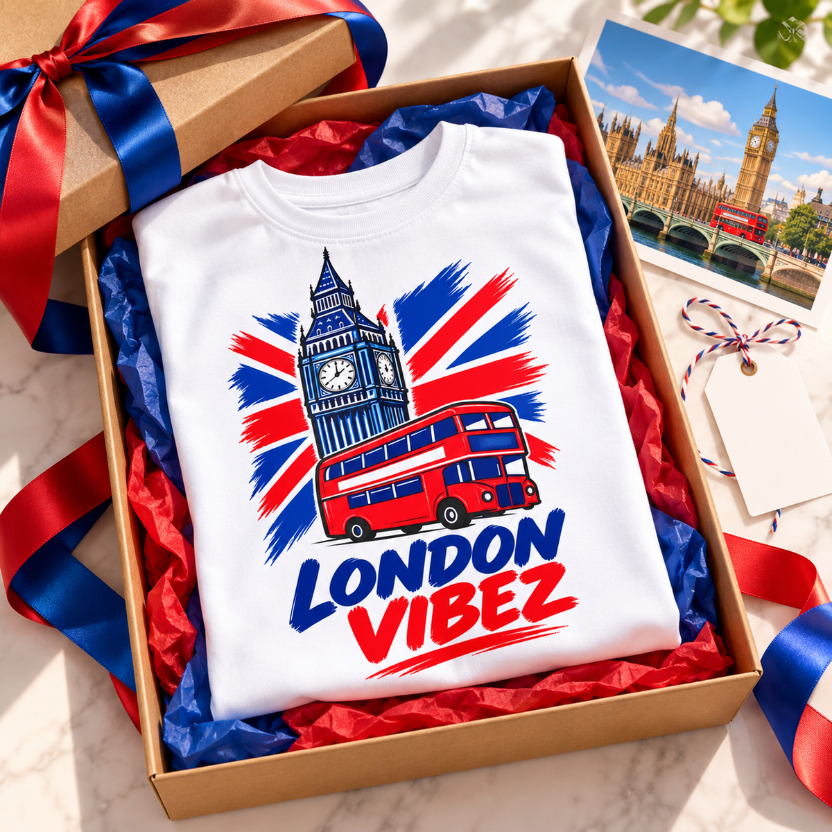 London Vibez Kids Jersey | Big Ben Double Decker Bus Union Jack