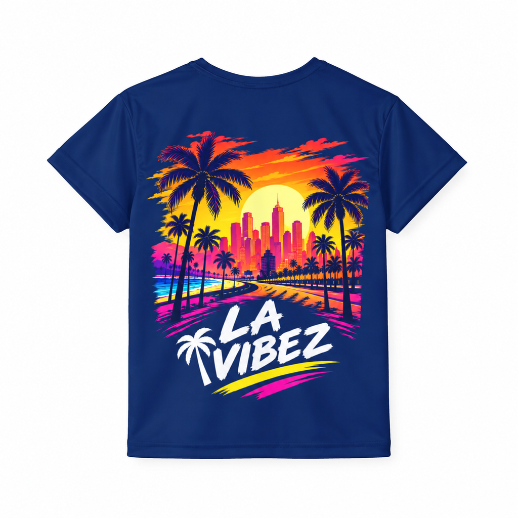 LA Vibez Palm Sunset Graphic Kids Jersey