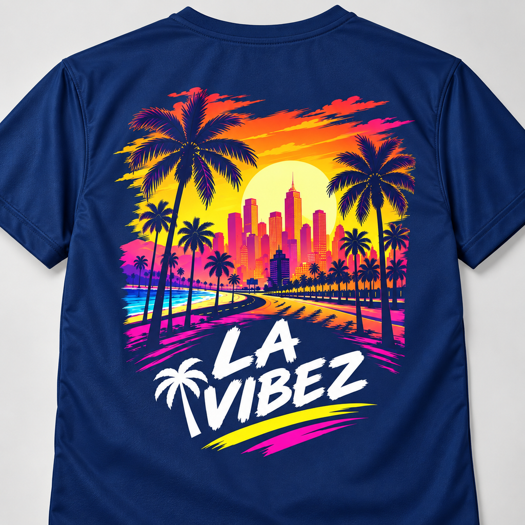 LA Vibez Palm Sunset Graphic Kids Jersey