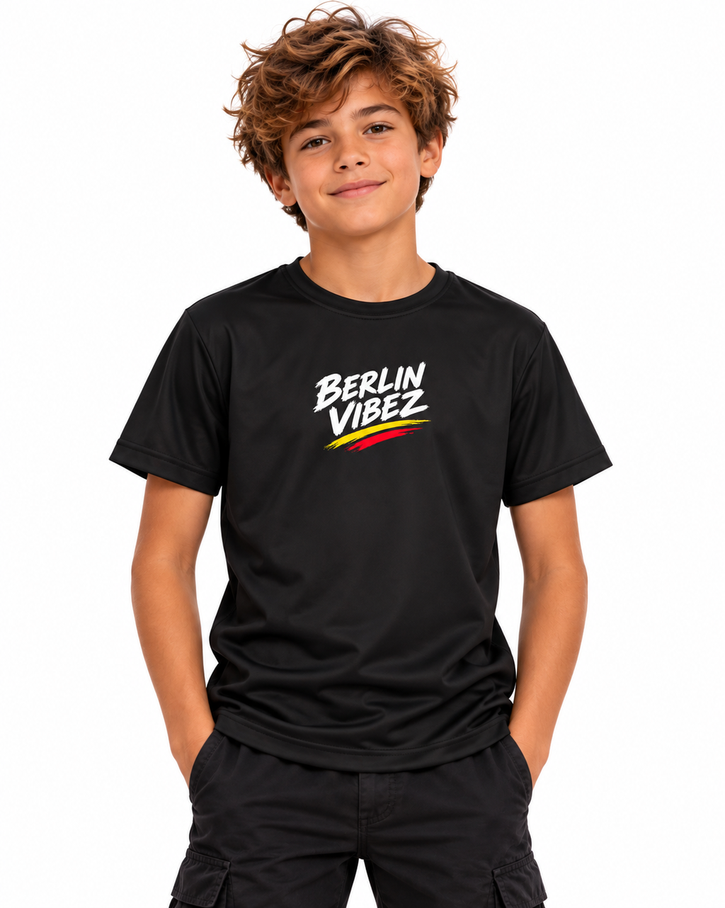 Berlin Vibez Kids Jersey | Berlin skyline graphic sports tee