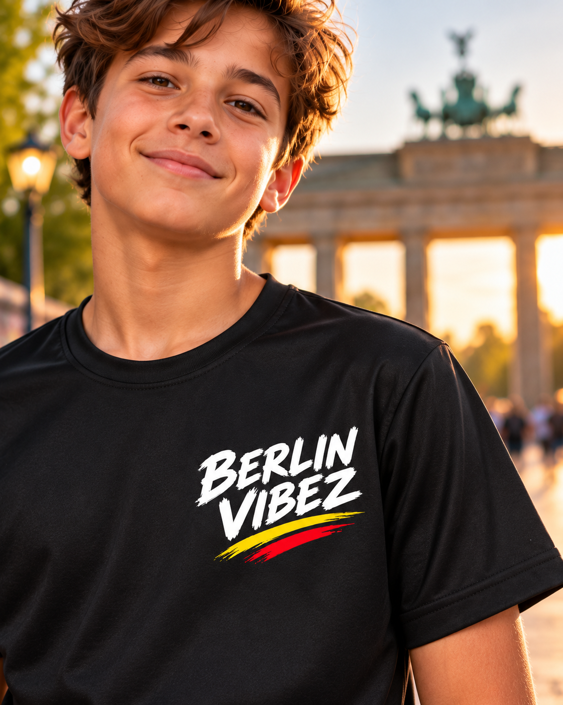 Berlin Vibez Kids Jersey | Berlin skyline graphic sports tee
