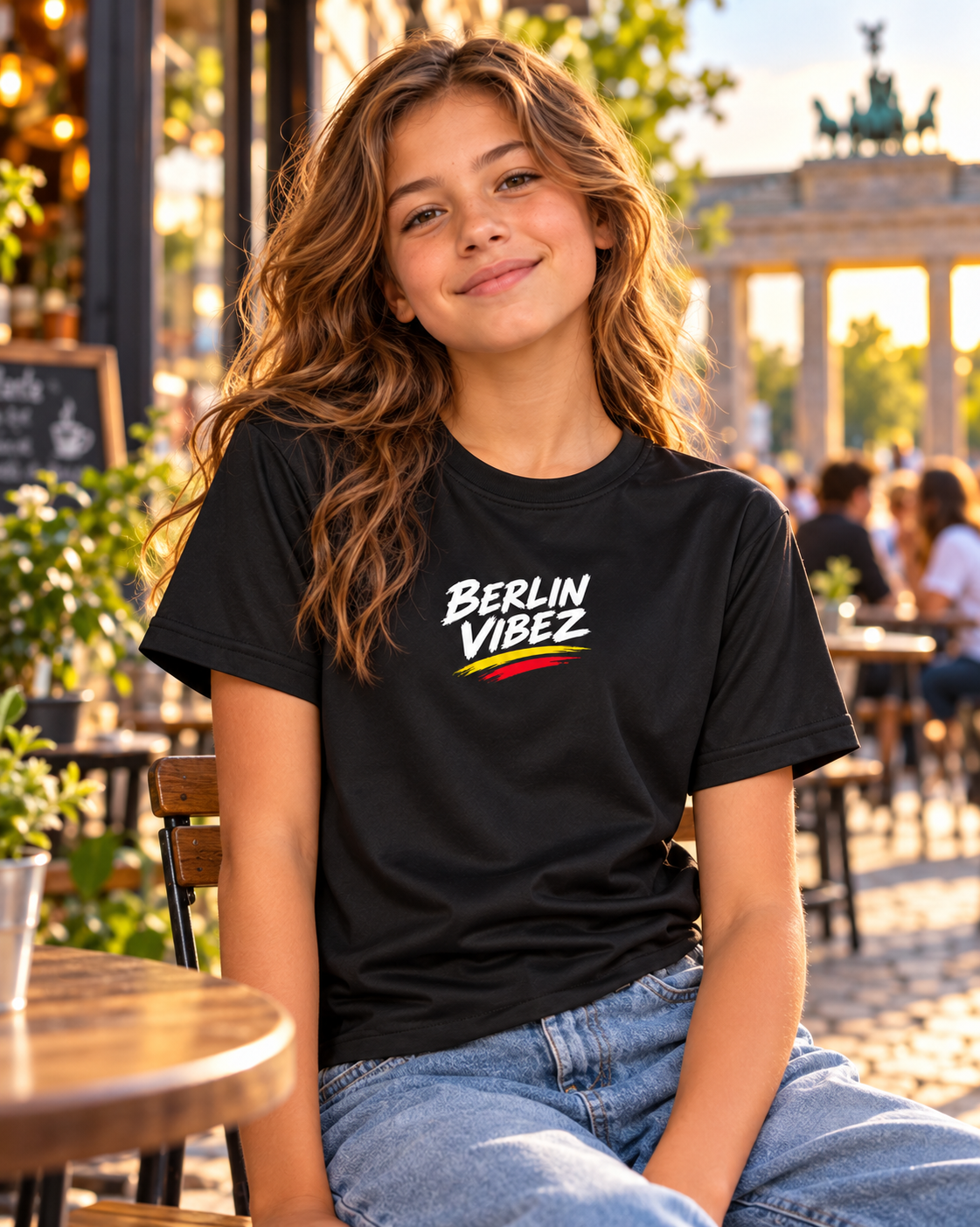 Berlin Vibez Kids Jersey | Berlin skyline graphic sports tee