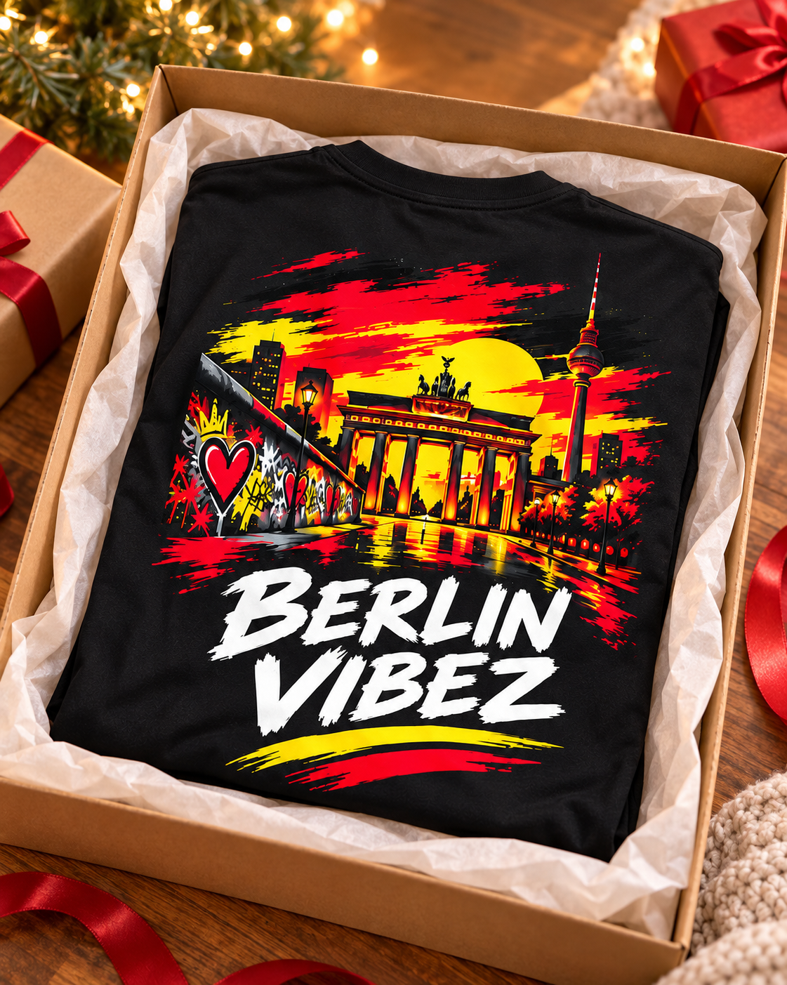 Berlin Vibez Kids Jersey | Berlin skyline graphic sports tee