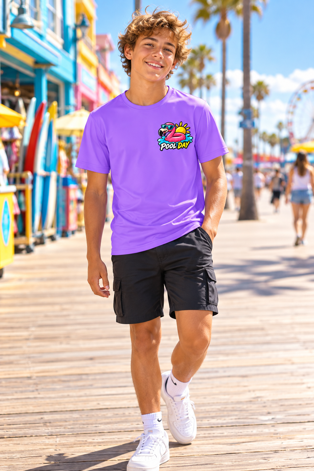 Pool Day Flamingo Kids Jersey | All-Over Print