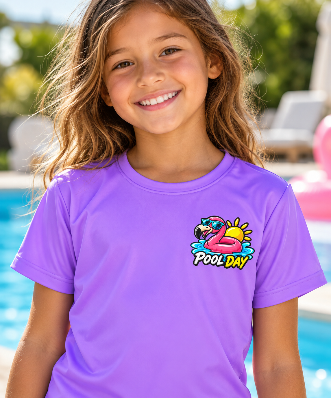 Pool Day Flamingo Kids Jersey | All-Over Print