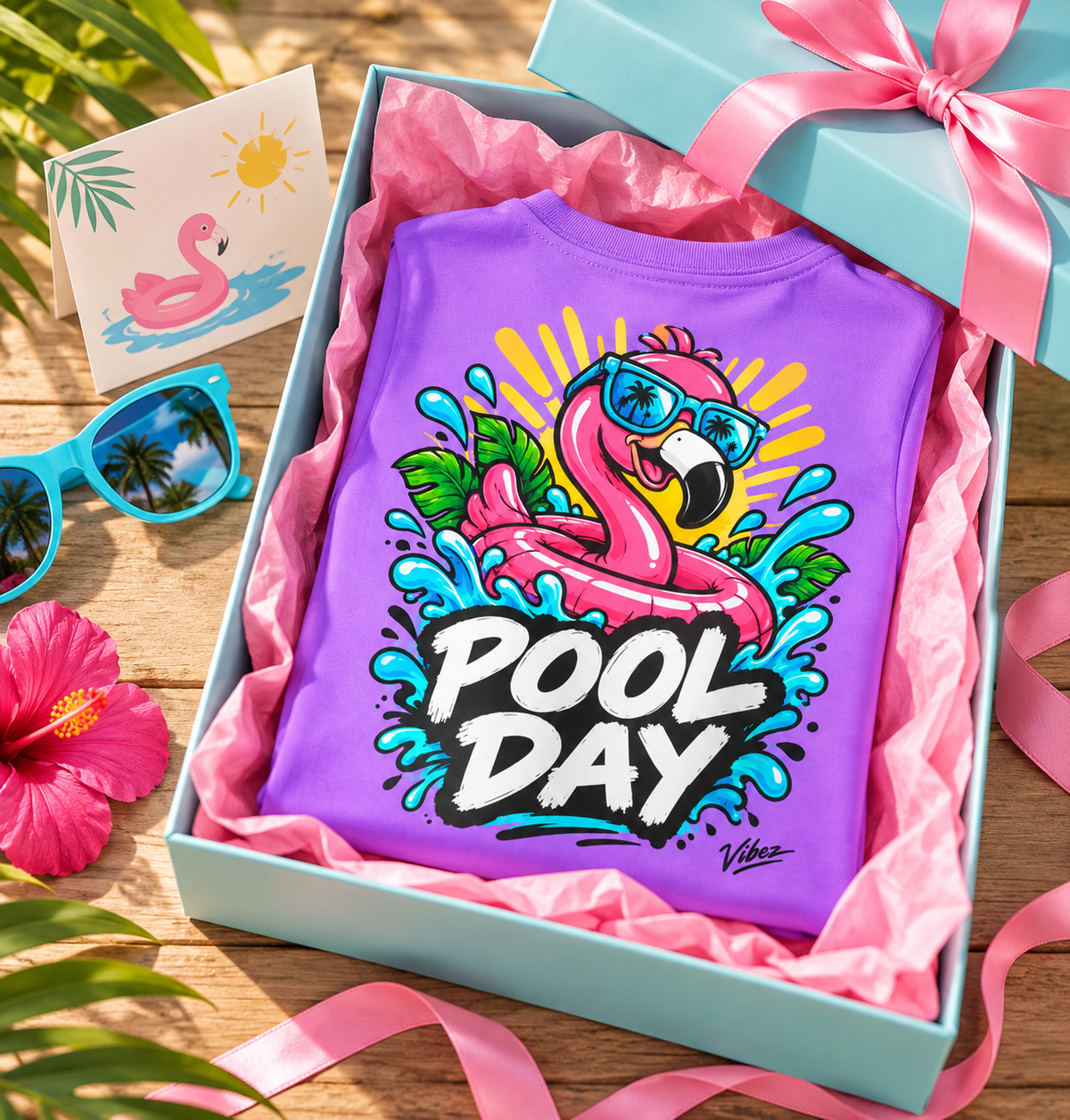 Pool Day Flamingo Kids Jersey | All-Over Print
