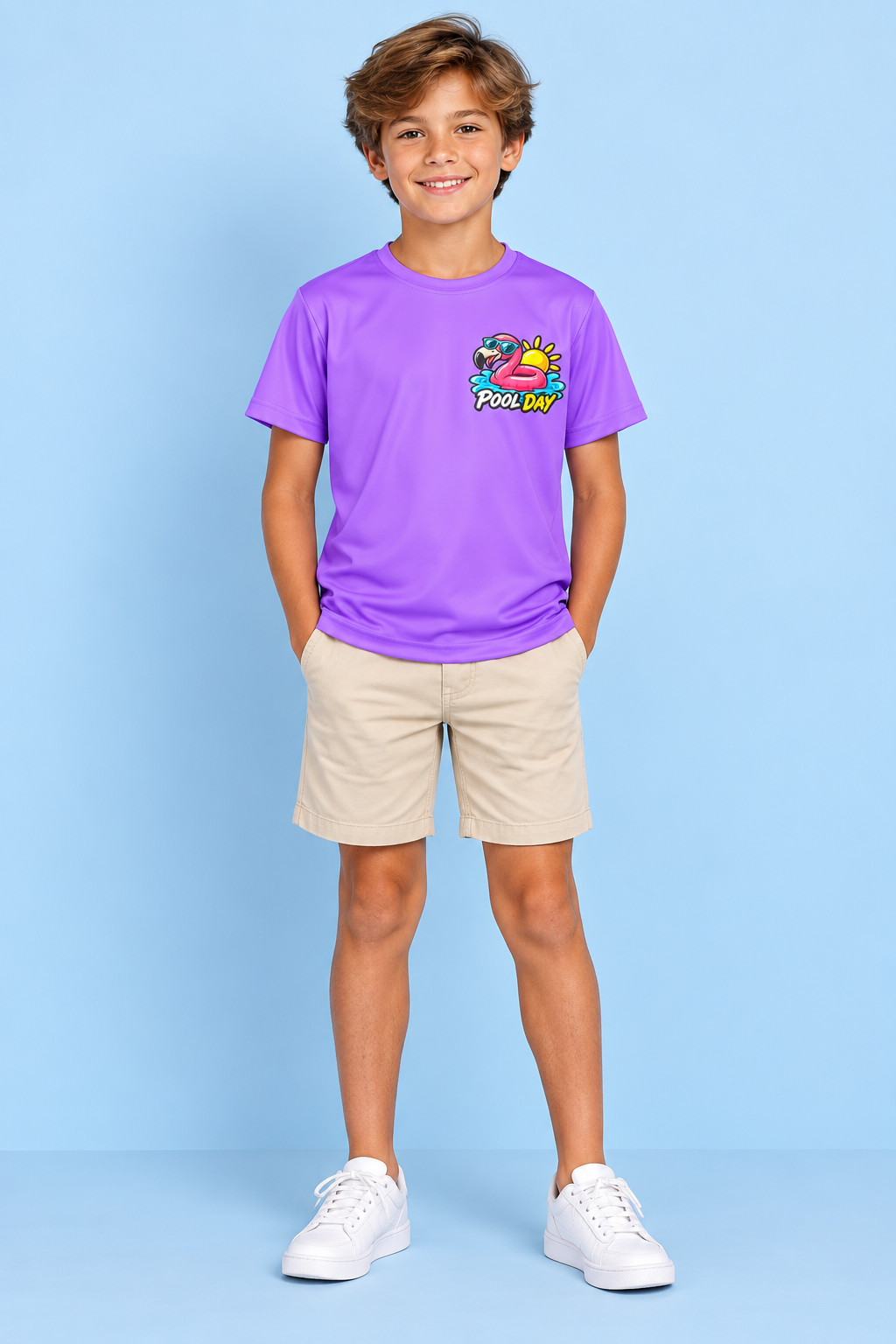 Pool Day Flamingo Kids Jersey | All-Over Print