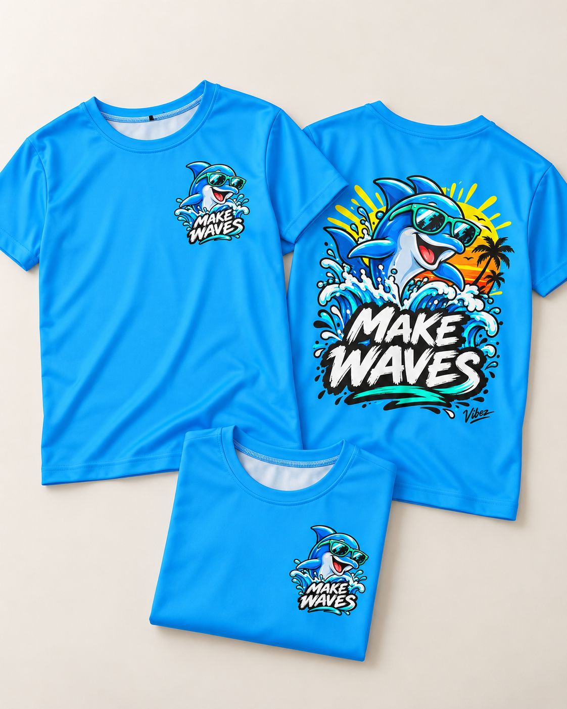 Make Waves Shark Graphic Kids Jersey | Kids Jersey