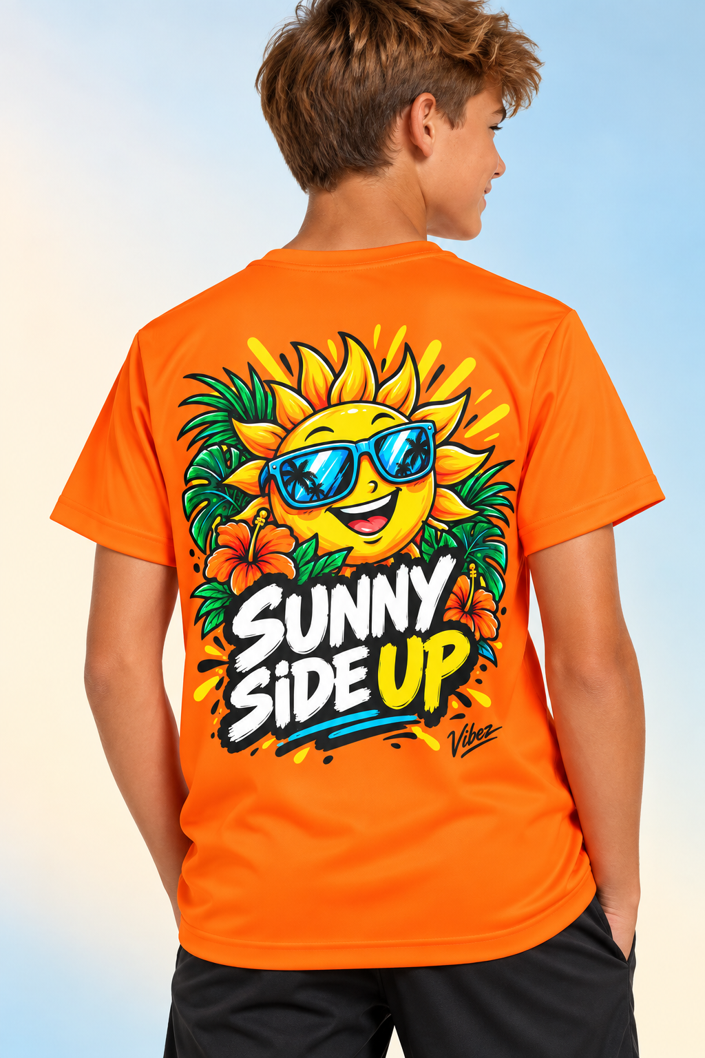 Sunny Side Up Sunshine Character Kids Jersey | All-Over Print