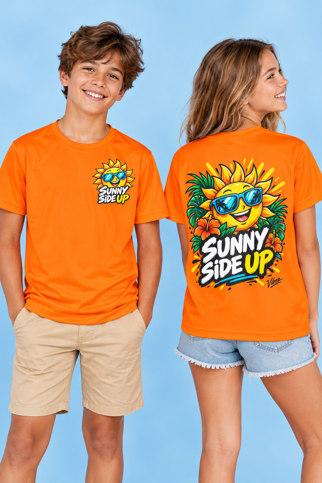 Sunny Side Up Sunshine Character Kids Jersey | All-Over Print