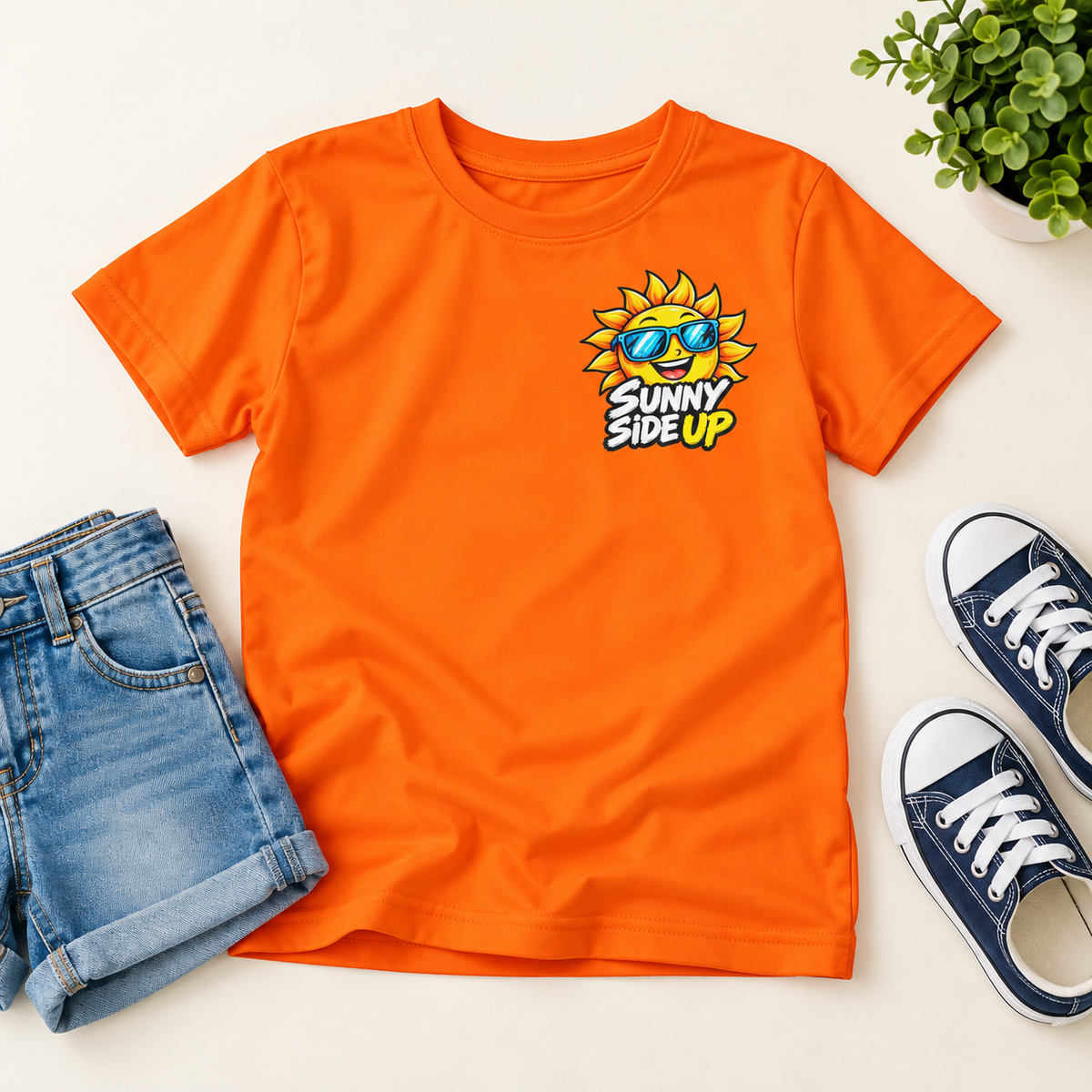 Sunny Side Up Sunshine Character Kids Jersey | All-Over Print