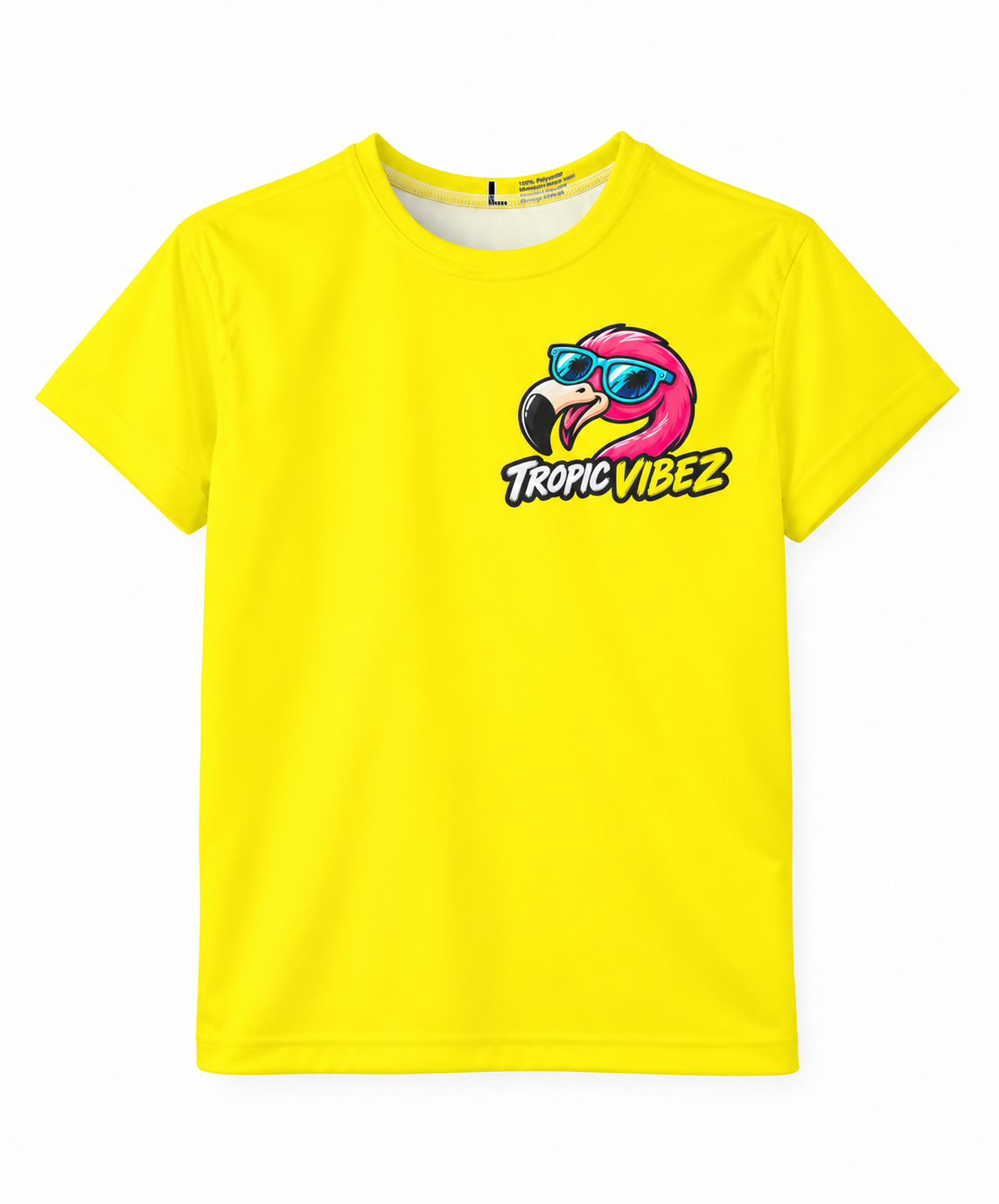 Tropic Vibez Flamingo Kids Jersey | Tropical Flamingo Graphic Tee