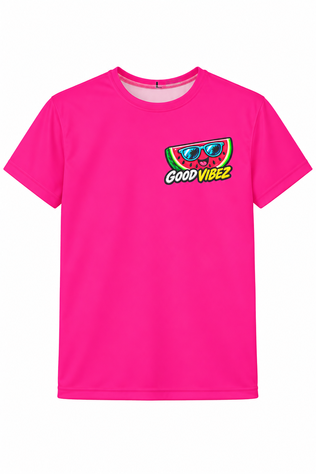 Good Vibez Watermelon Graphic Kids Jersey | Pink AOP