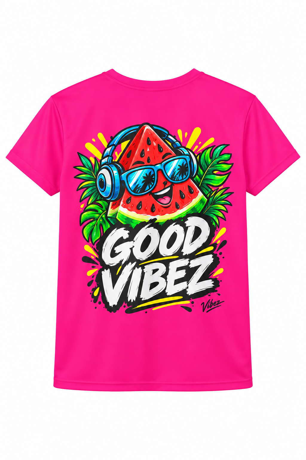 Good Vibez Watermelon Graphic Kids Jersey | Pink AOP
