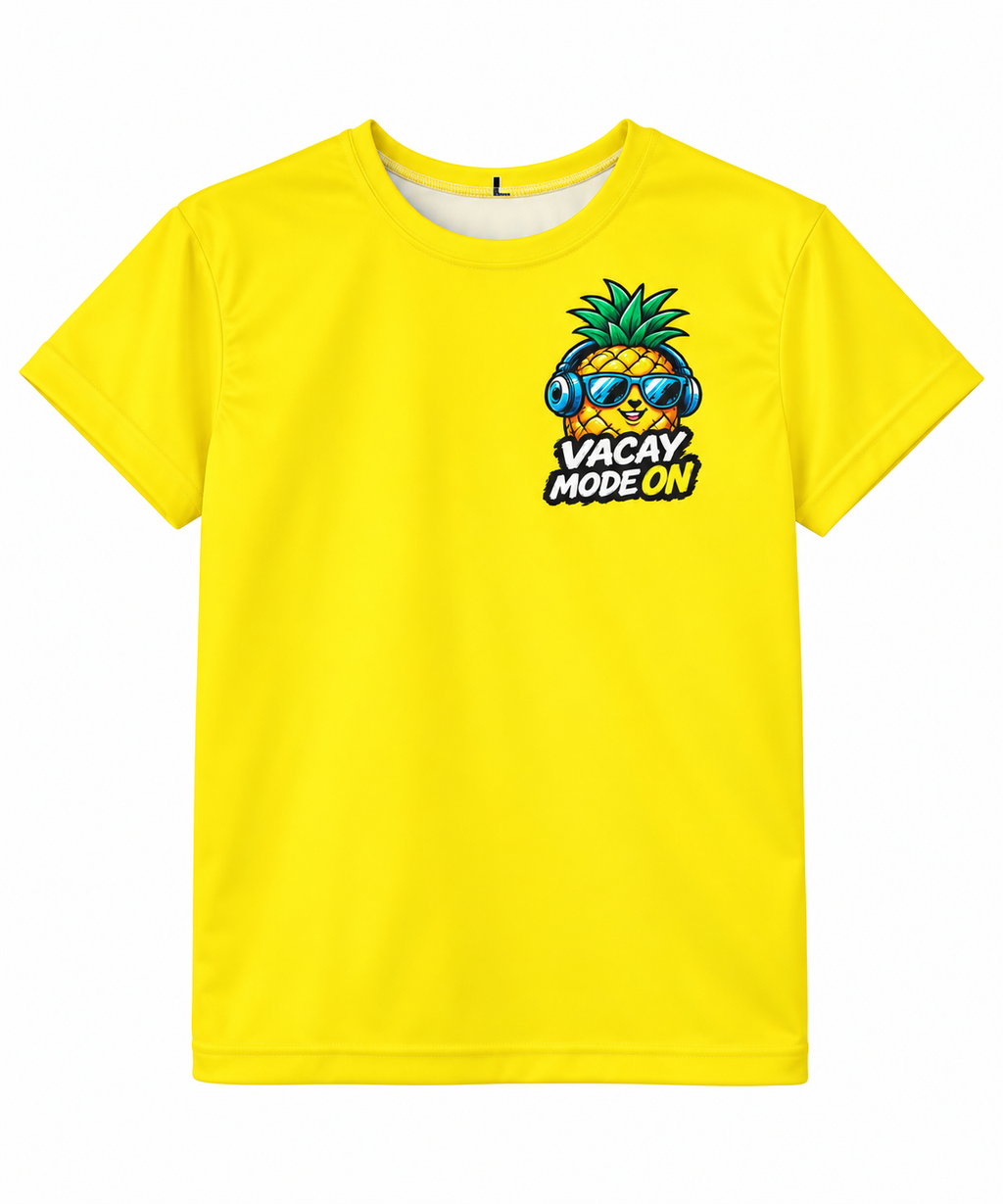 Vacay Mode Pineapple Kids Jersey | Tropical Vacation Shirt