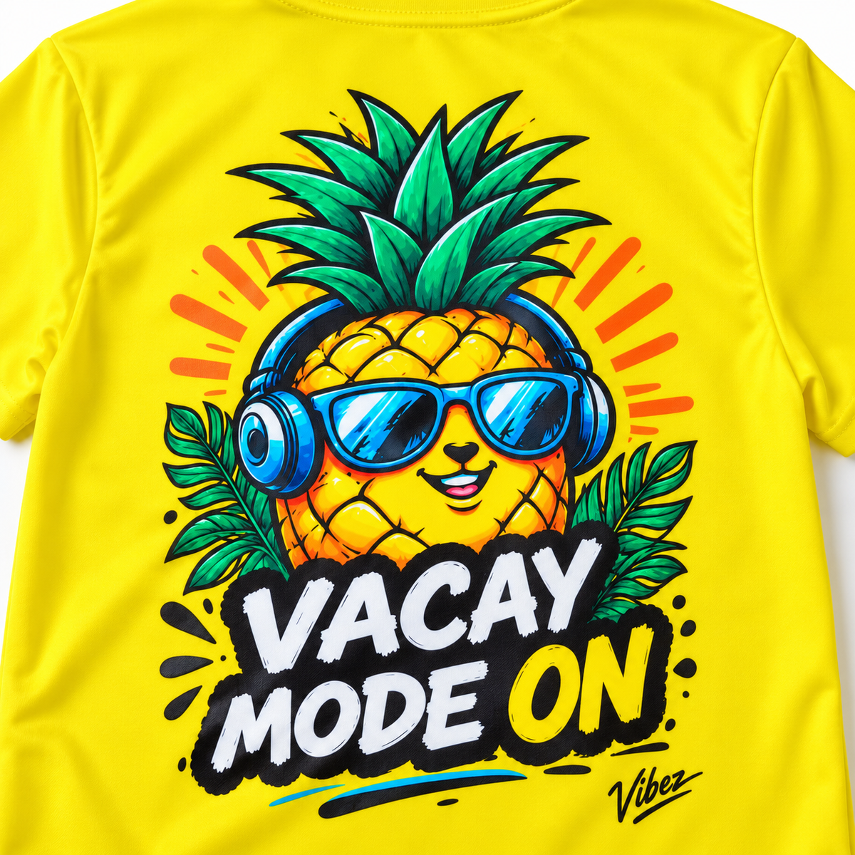 Vacay Mode Pineapple Kids Jersey | Tropical Vacation Shirt