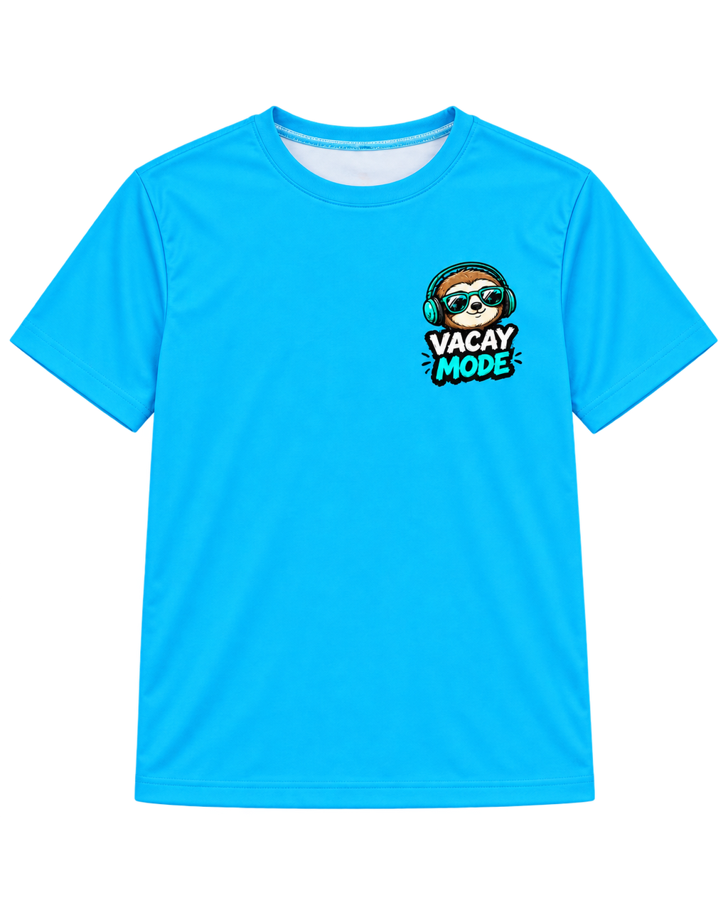 Vacay Mode Sloth Kids Jersey | Tropical Vacation Tee