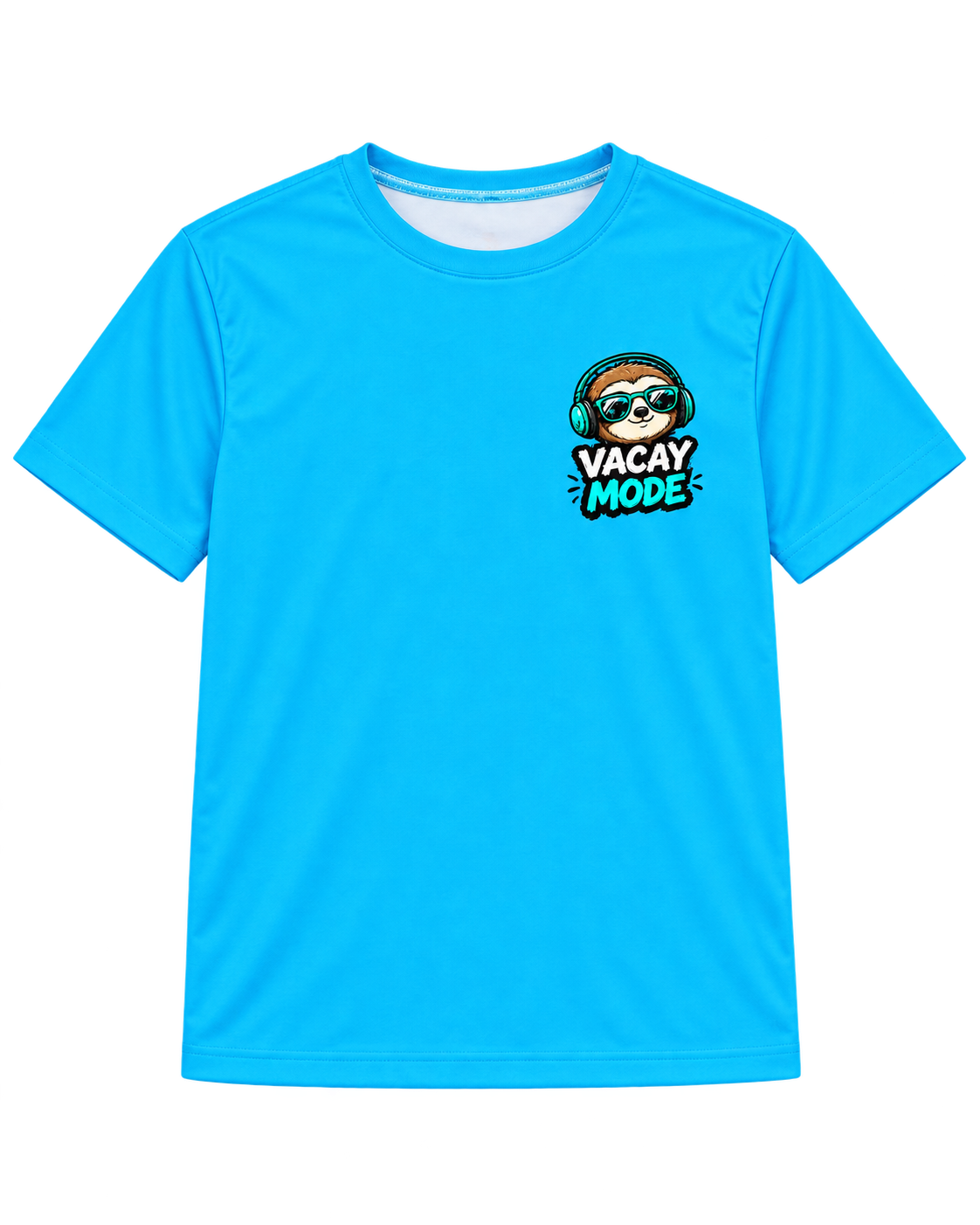 Vacay Mode Sloth Kids Jersey | Tropical Vacation Tee