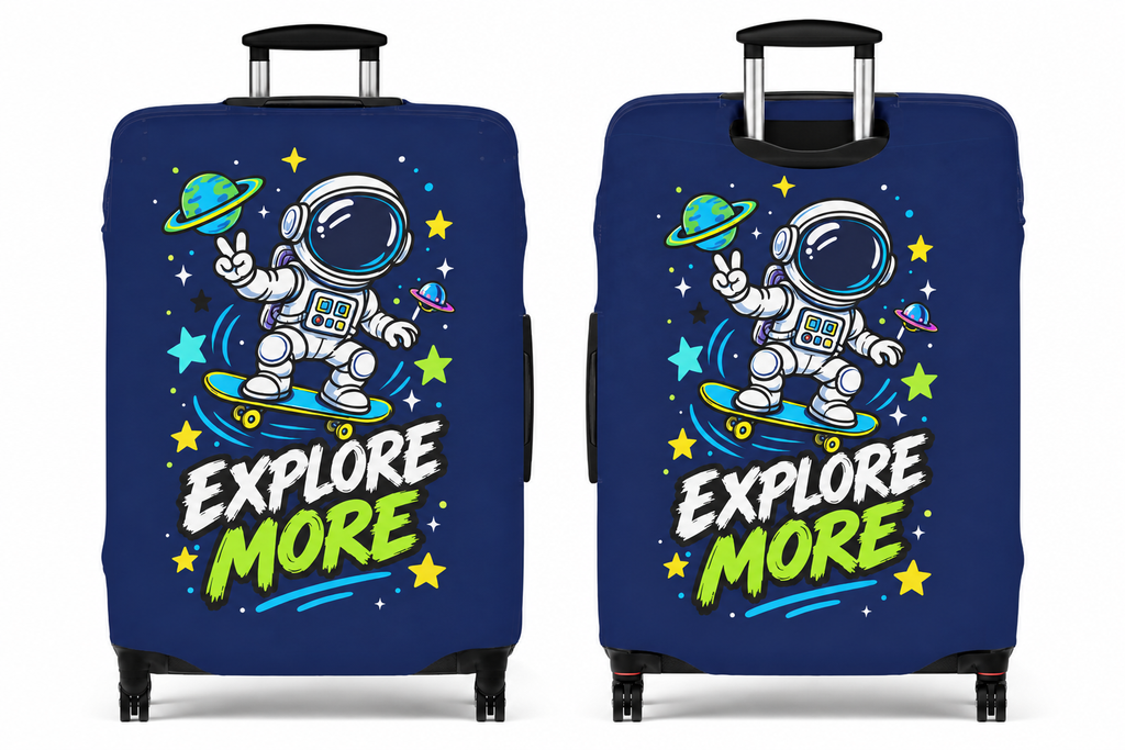 Explore More Astronaut Luggage Cover | Space Skateboard Design