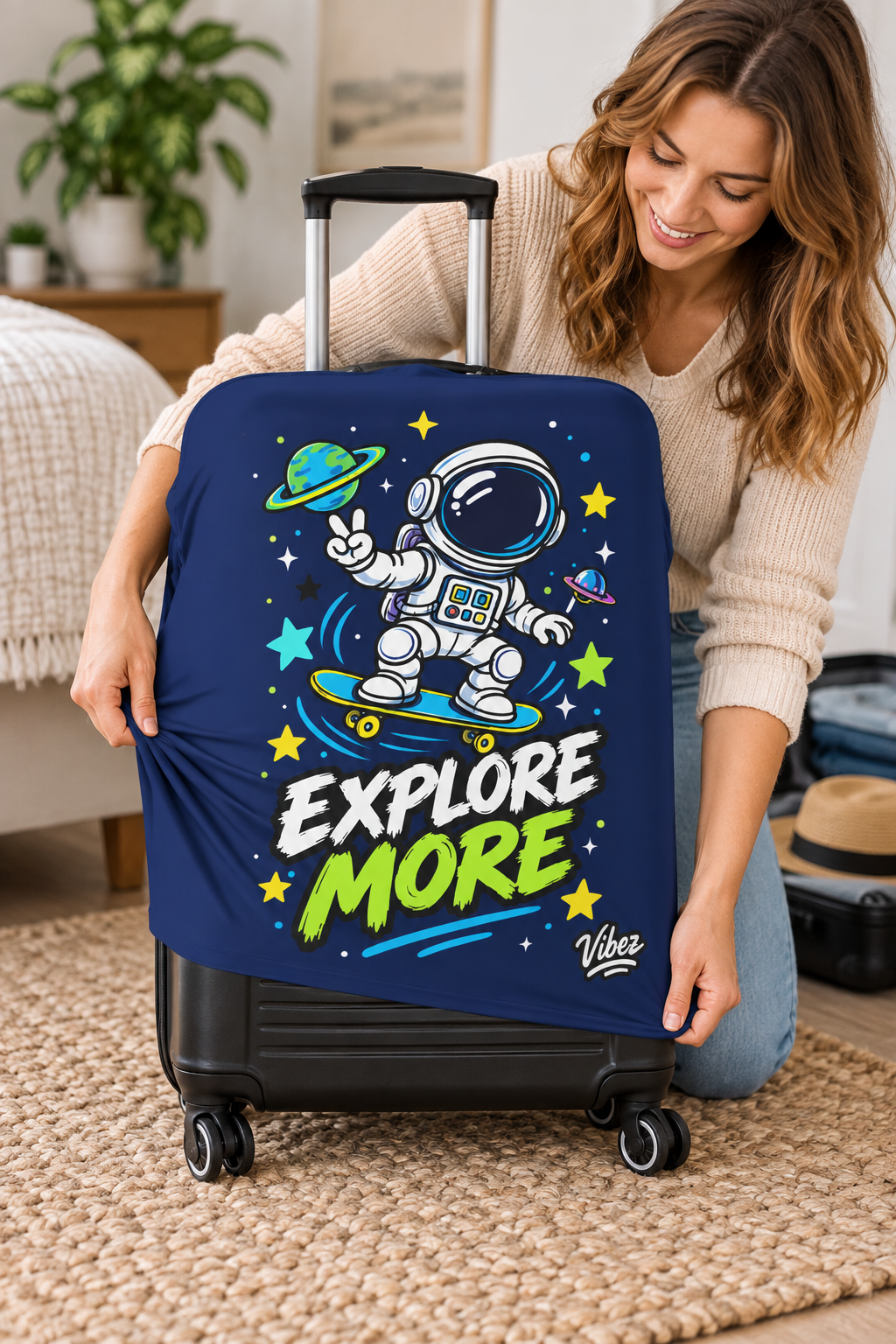 Explore More Astronaut Luggage Cover | Space Skateboard Design