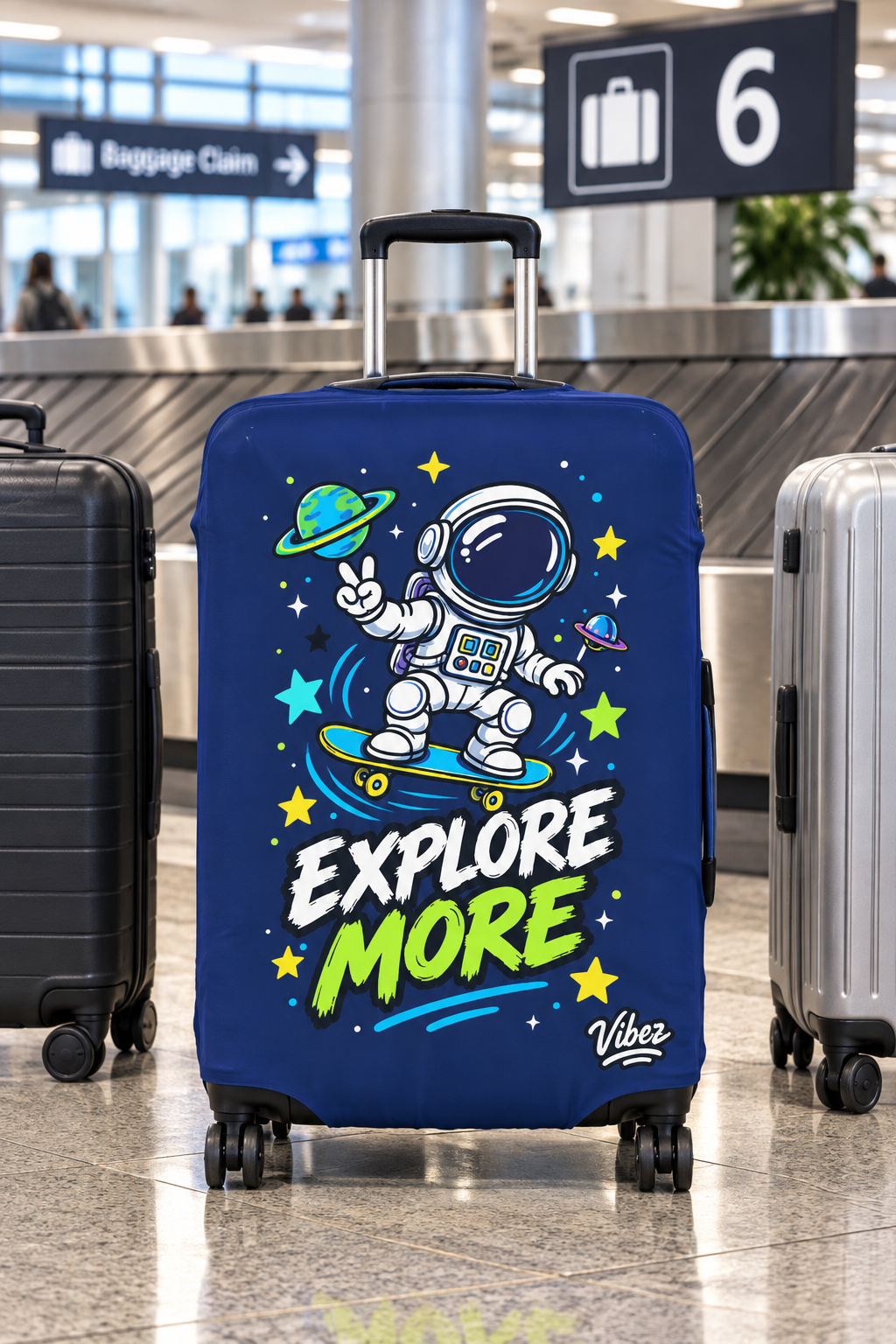 Explore More Astronaut Luggage Cover | Space Skateboard Design