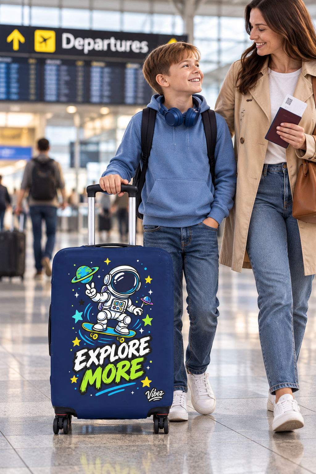 Explore More Astronaut Luggage Cover | Space Skateboard Design