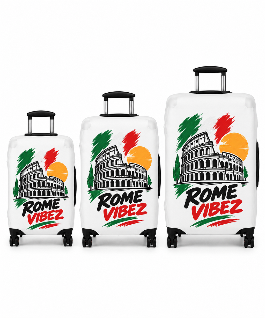 Rome Vibez Luggage Cover | Colosseum Italy Travel Case