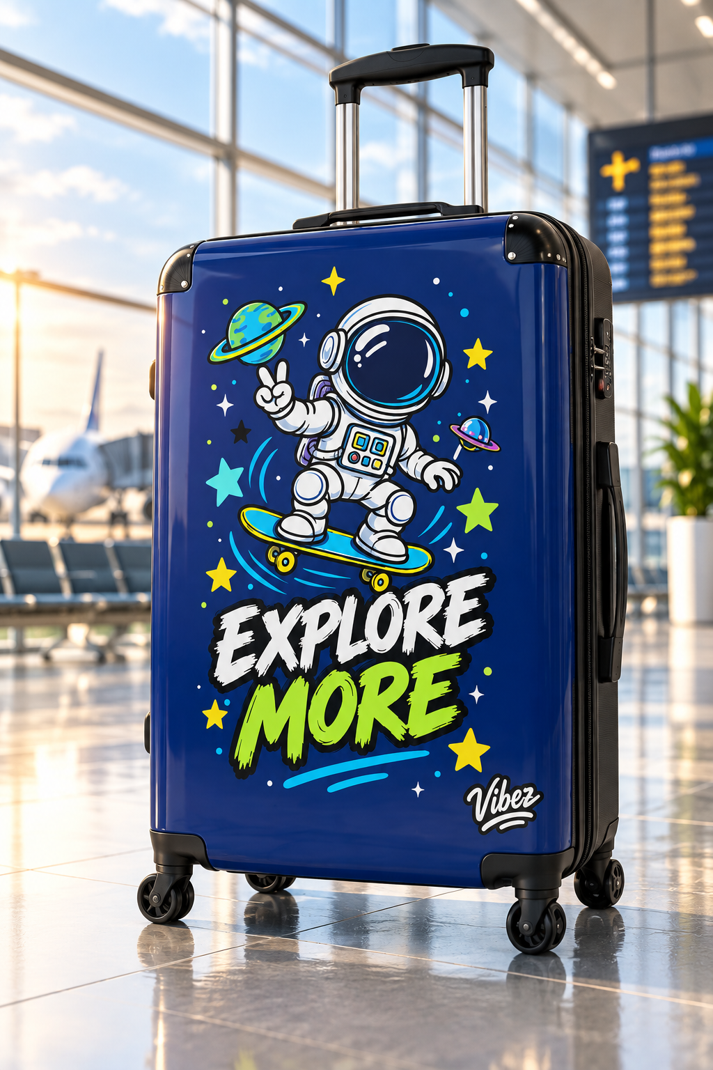 Astronaut Skateboard Explore More Suitcase | Kids Luggage, Space Travel