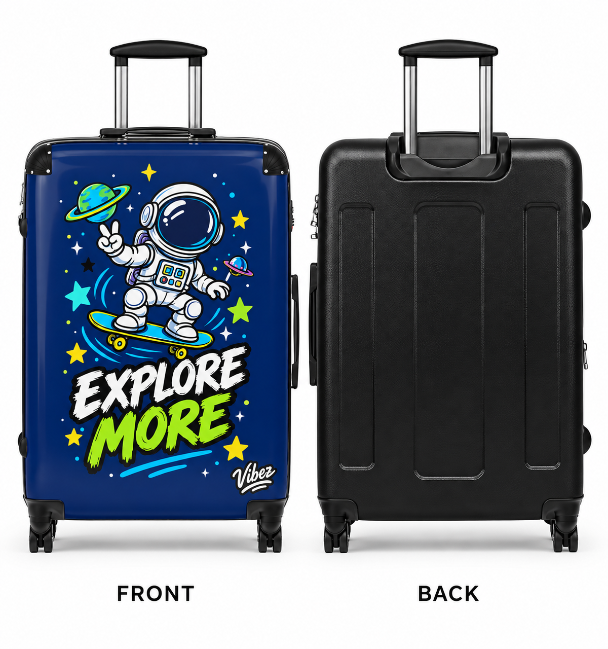 Astronaut Skateboard Explore More Suitcase | Kids Luggage, Space Travel