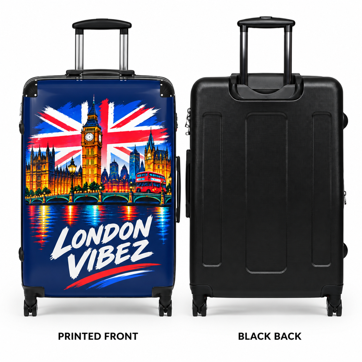 London Vibez Suitcase | Union Jack Big Ben Skyline Carry-On