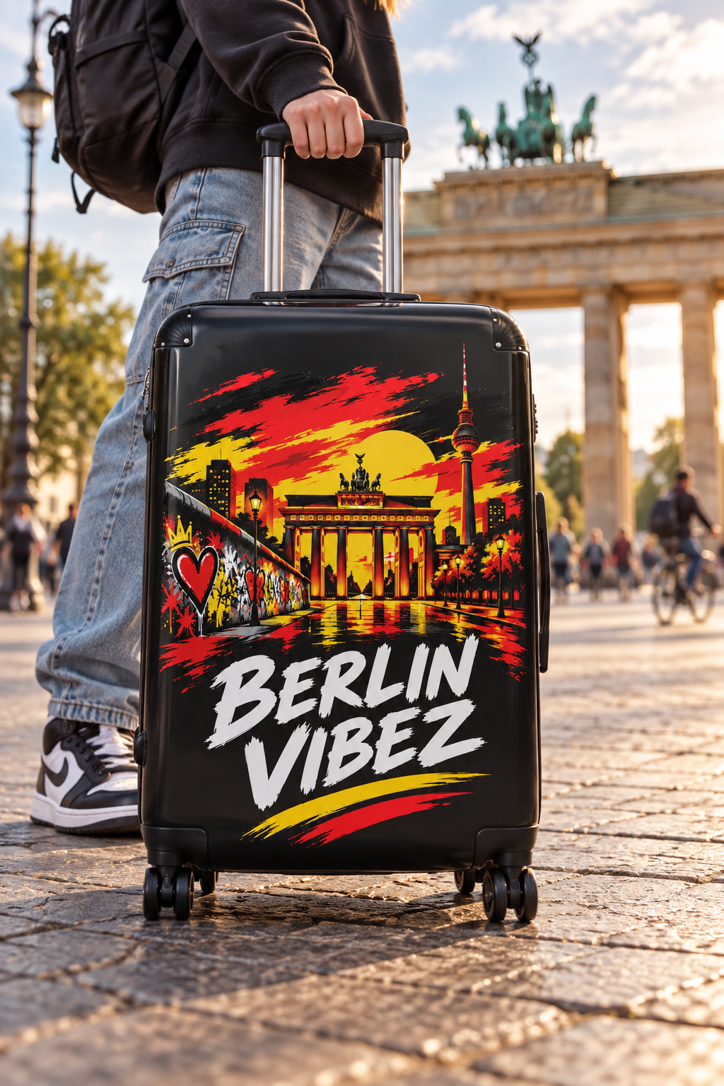 Berlin Vibez Suitcase | Brandenburger Tor Graphic Luggage