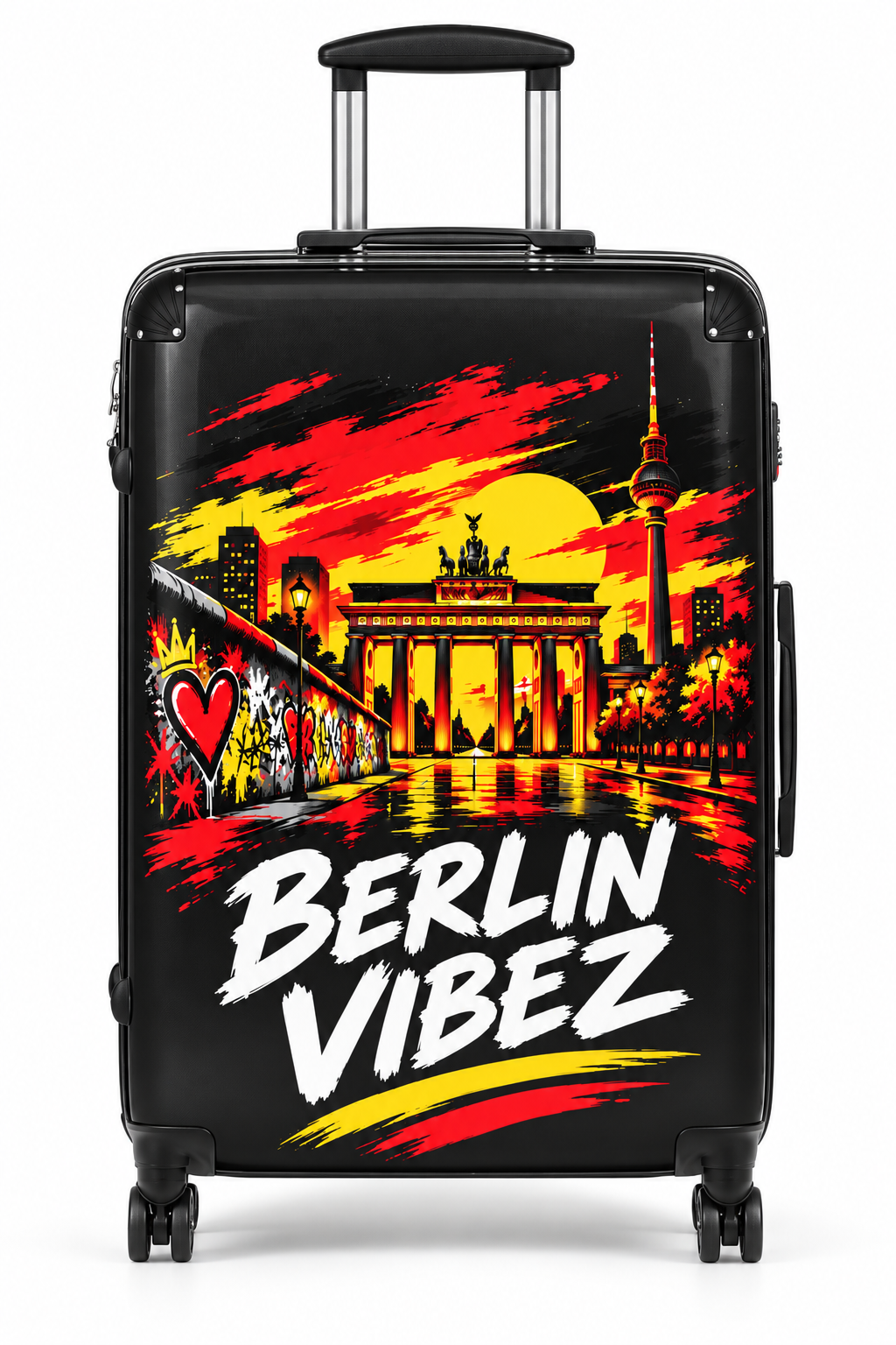 Berlin Vibez Suitcase | Brandenburger Tor Graphic Luggage