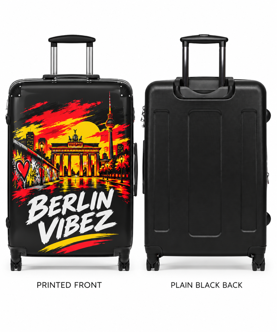 Berlin Vibez Suitcase | Brandenburger Tor Graphic Luggage
